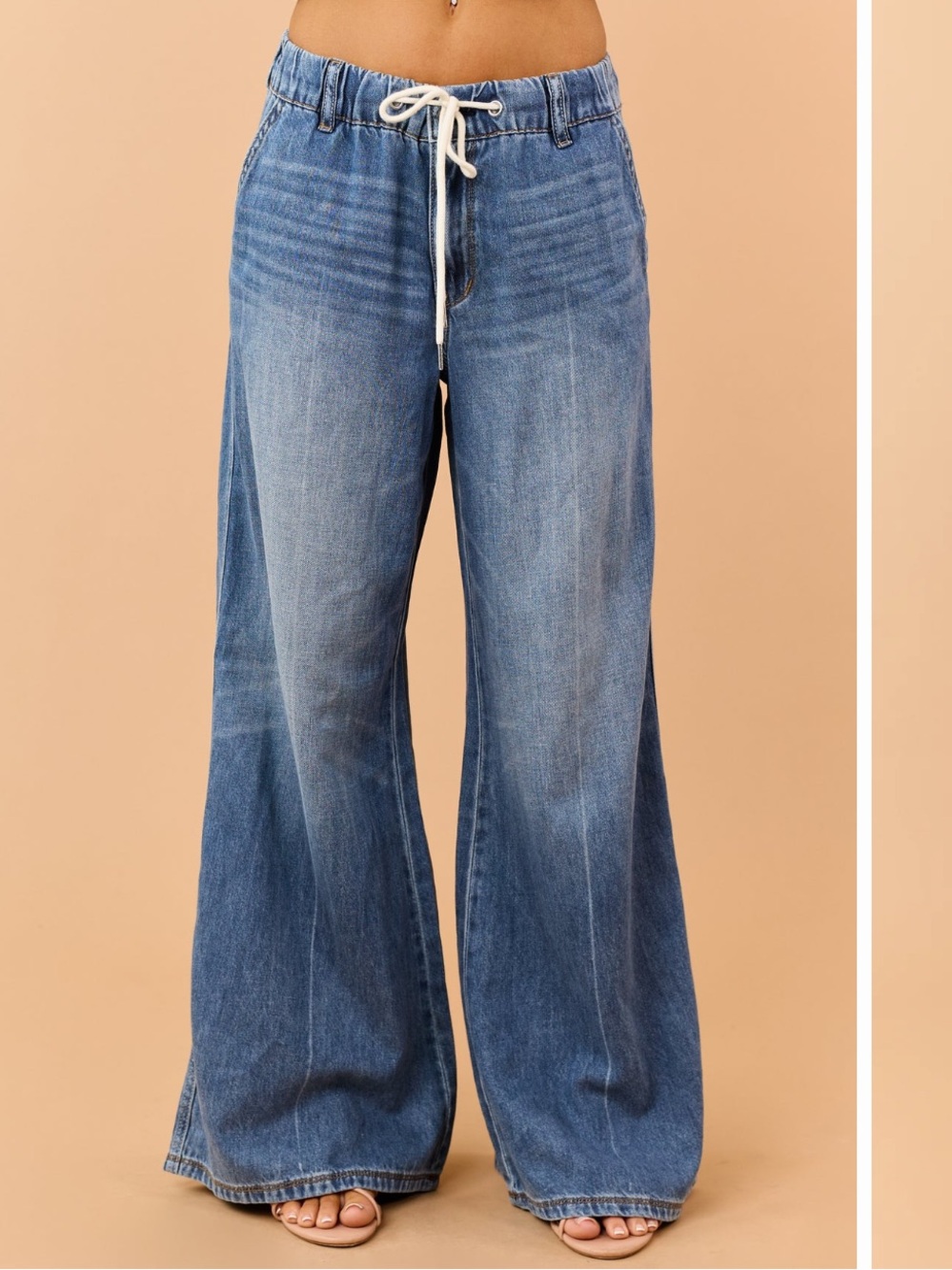 Judy Blue Lightweight Denim Palazzo Wide Leg Jeans